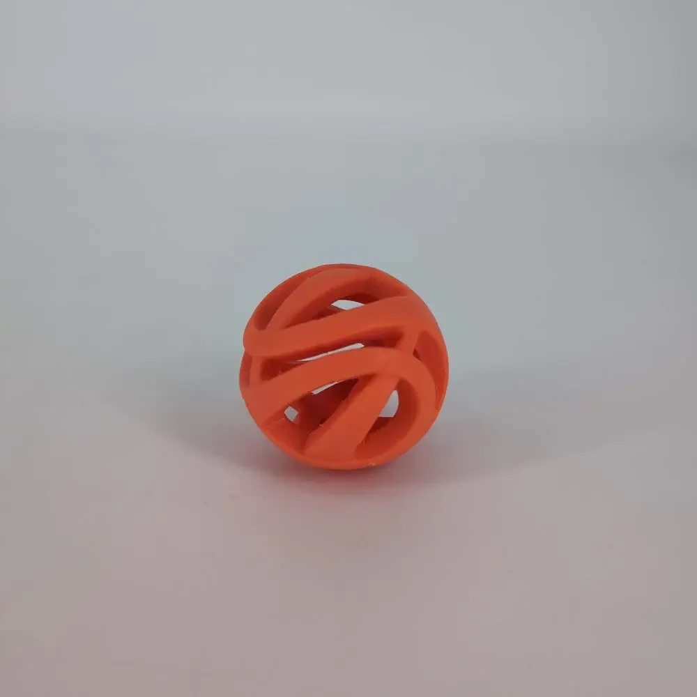 Chuckit! Orange Breathe Right Lightweight Air Fetch Ball Dog Puppy Toy - GUC